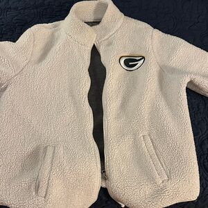 Green Bay Fanatics Cream  Sherpa Jacket